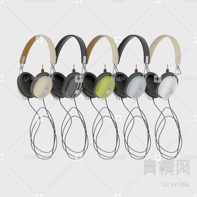 头戴式耳机网吧耳机3D模型下载【ID:997608】