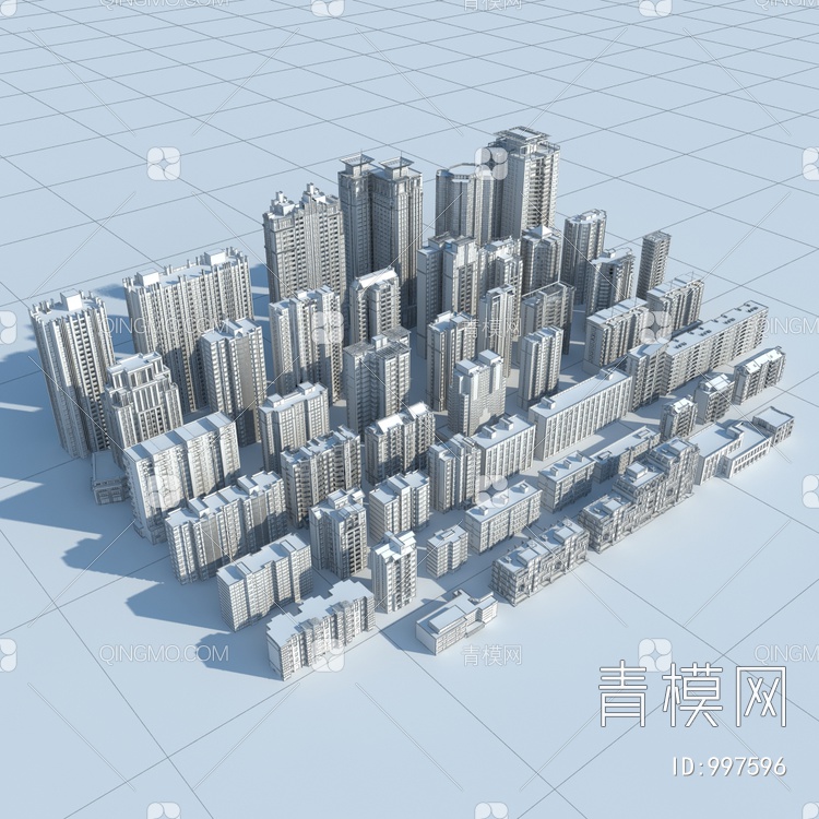 建筑配楼3D模型下载【ID:997596】