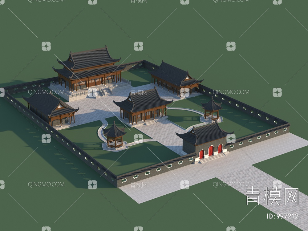 寺庙3D模型下载【ID:997212】