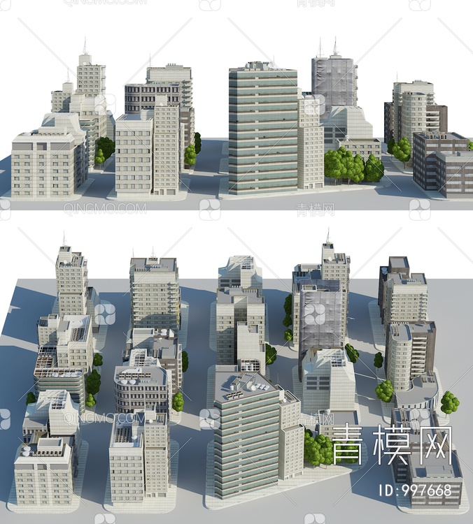 高层住宅3D模型下载【ID:997668】