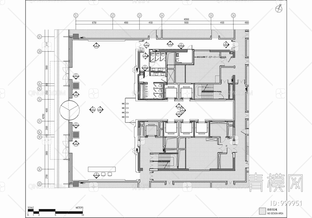 上海漕河泾科技绿洲办公楼施工图+效果图 大堂 公区 办公室【ID:999951】