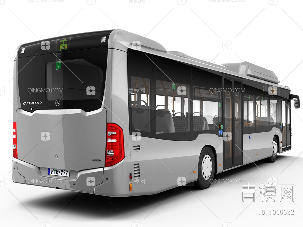 公交车巴士3D模型下载【ID:1000332】