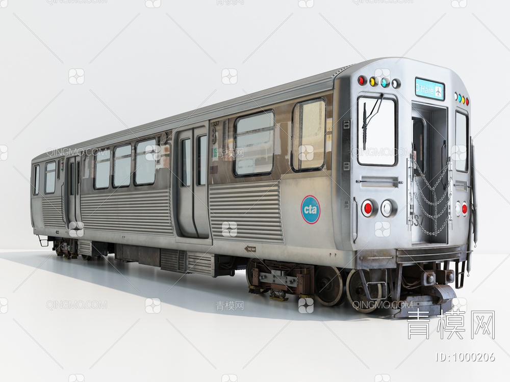 火车3D模型下载【ID:1000206】
