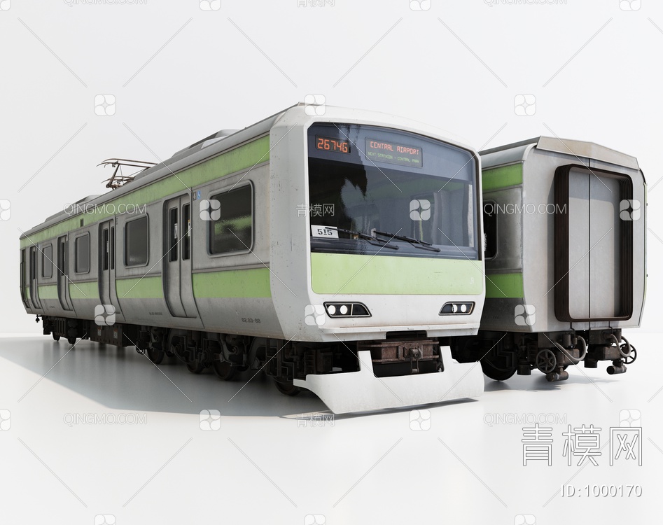 高铁火车3D模型下载【ID:1000170】