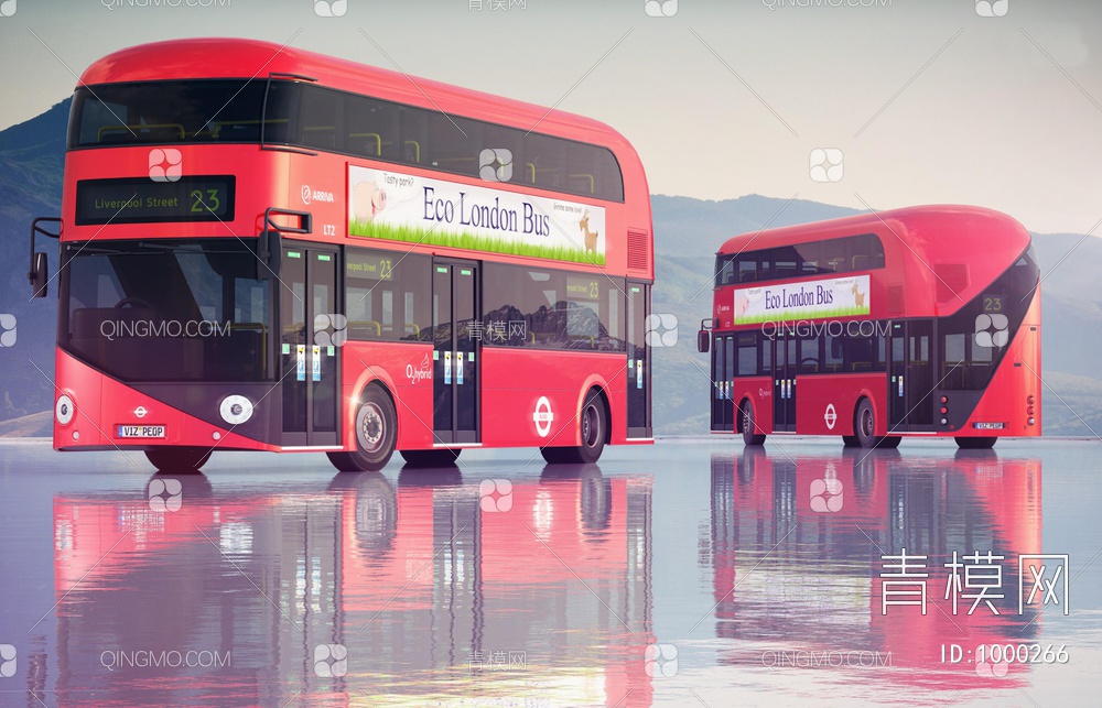 公交车3D模型下载【ID:1000266】