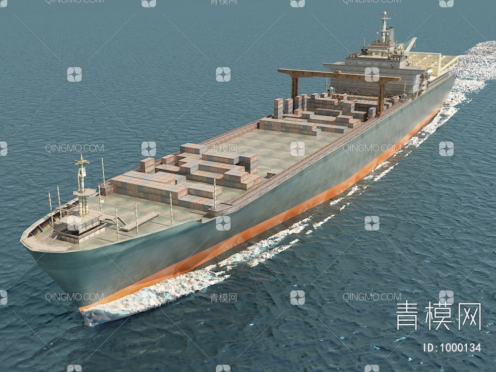 货船 轮船3D模型下载【ID:1000134】
