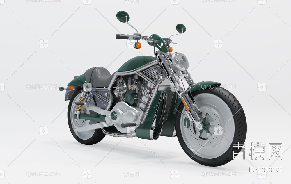 摩托车3D模型下载【ID:1000191】