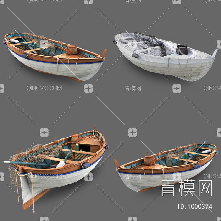 船3D模型下载【ID:1000374】