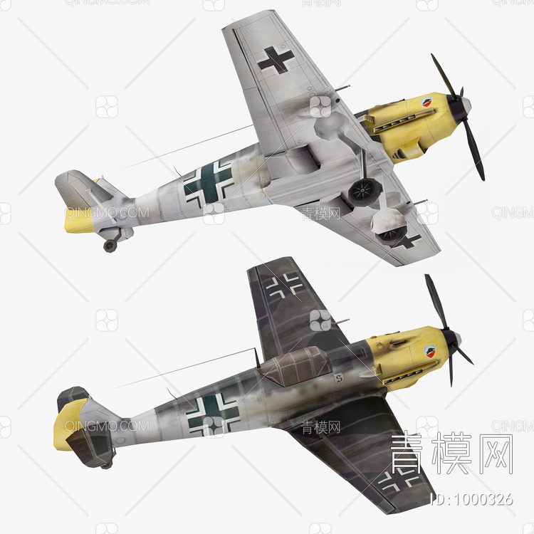 轰炸机3D模型下载【ID:1000326】