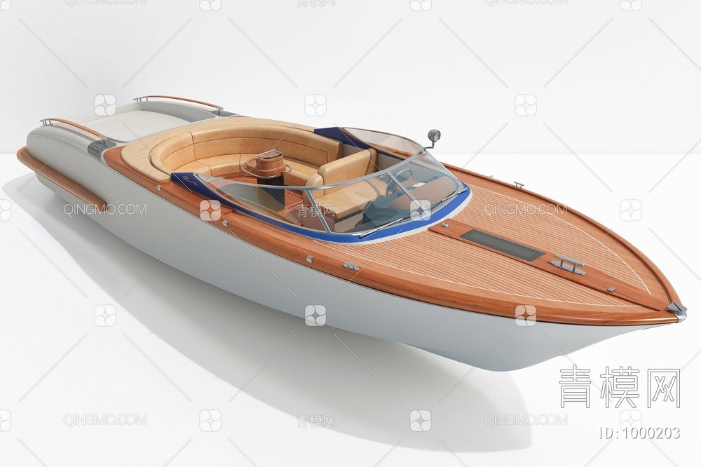 快艇 船3D模型下载【ID:1000203】
