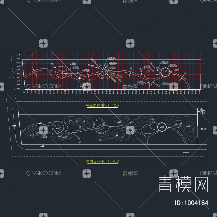 道路旁绿化施工图【ID:1004184】