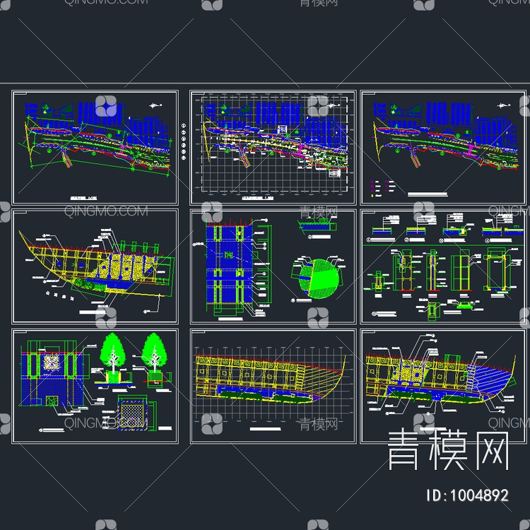 景观大道完整施工图【ID:1004892】