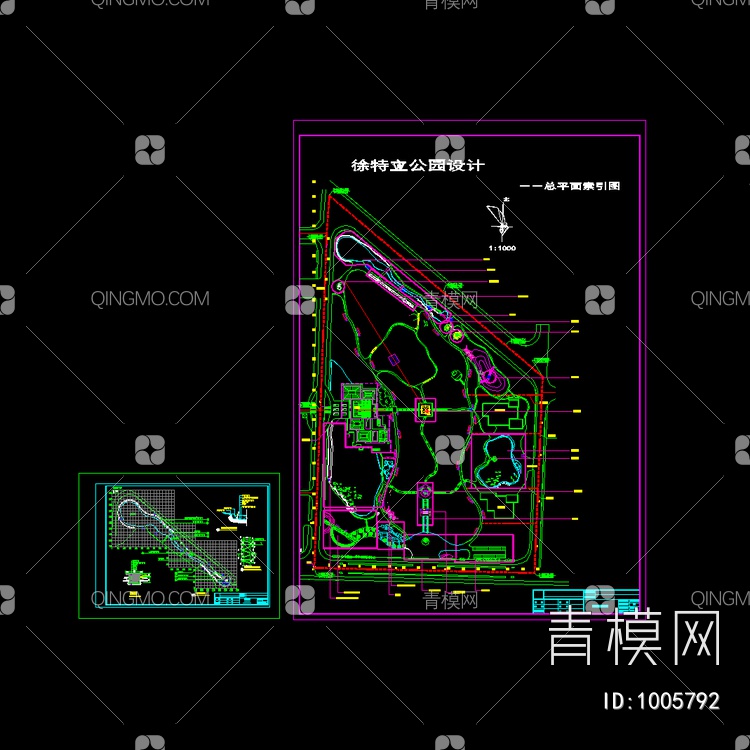 徐特立公园索引图【ID:1005792】