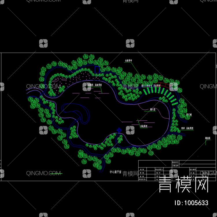 公园平面设计规划图【ID:1005633】