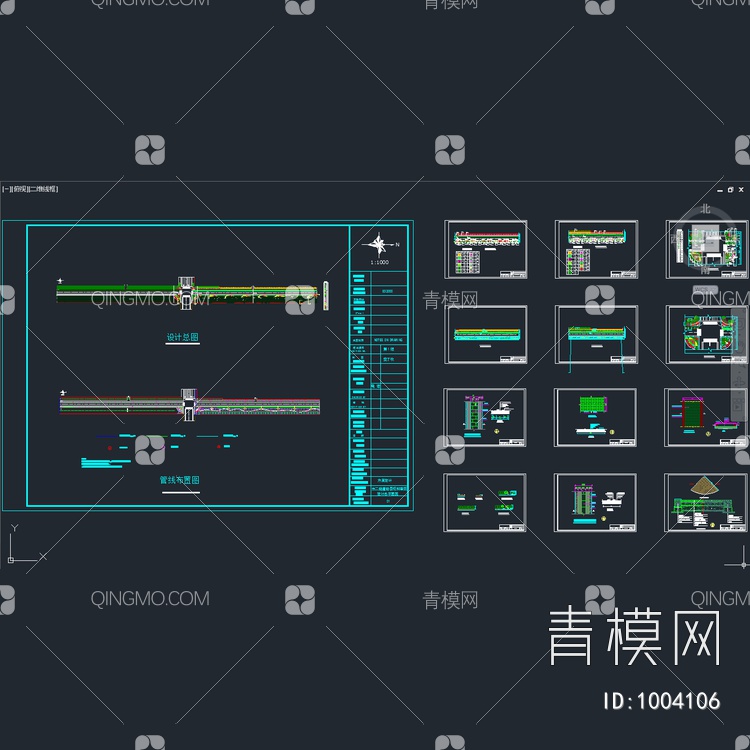 道路绿化设计图【ID:1004106】