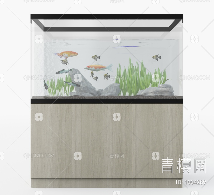 鱼缸3D模型下载【ID:1004289】