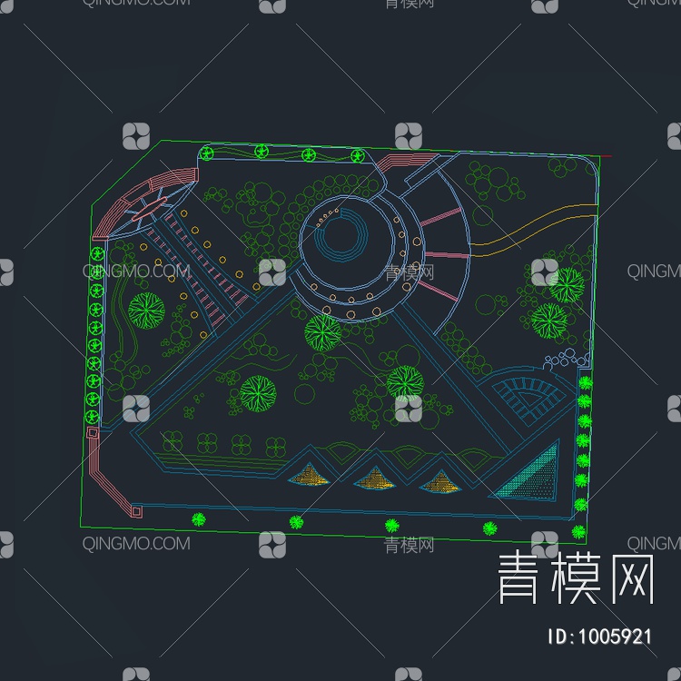 广场景观绿化设计图【ID:1005921】