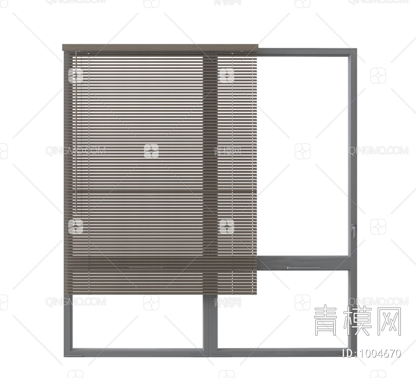 百叶窗 窗框3D模型下载【ID:1004670】