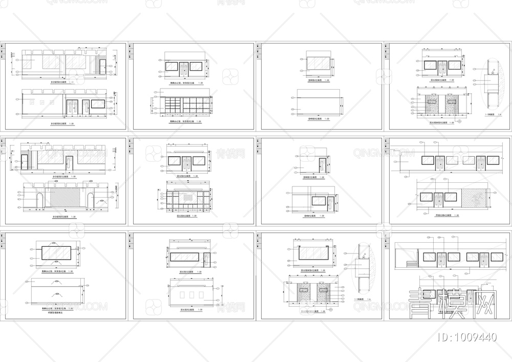 幼儿园装修施工图【ID:1009440】