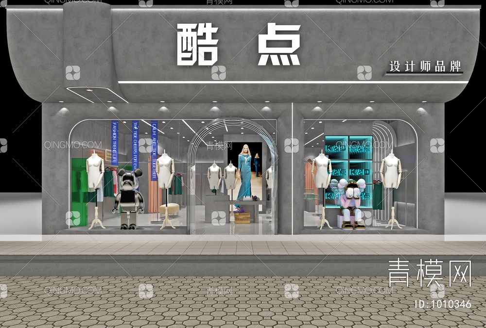 服装店3D模型下载【ID:1010346】
