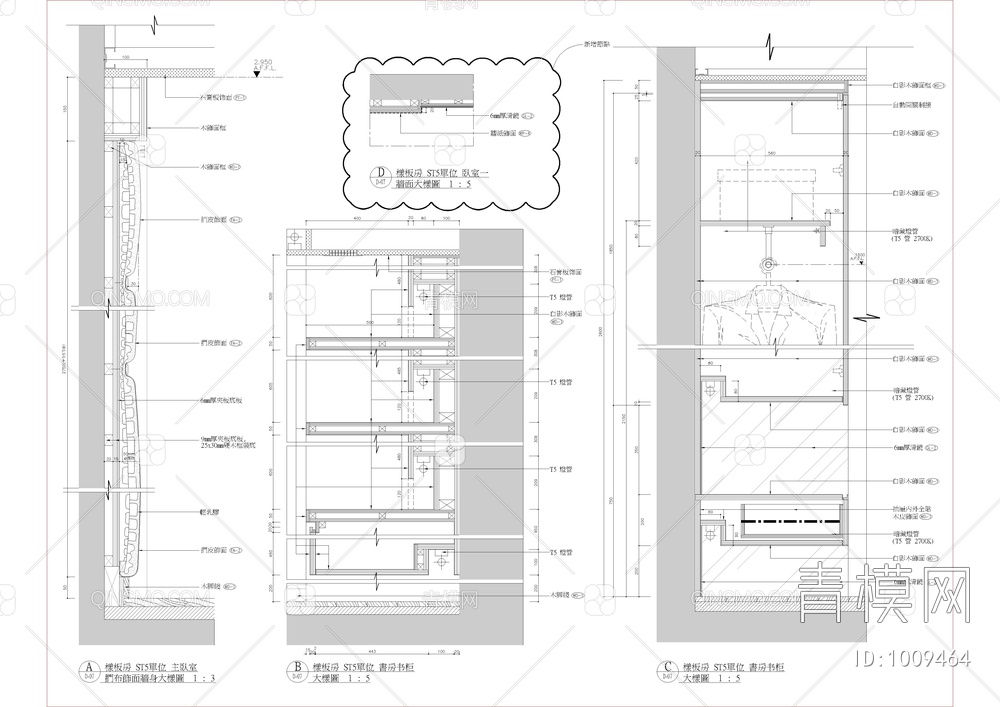 江苏天城样板別墅施工图【ID:1009464】