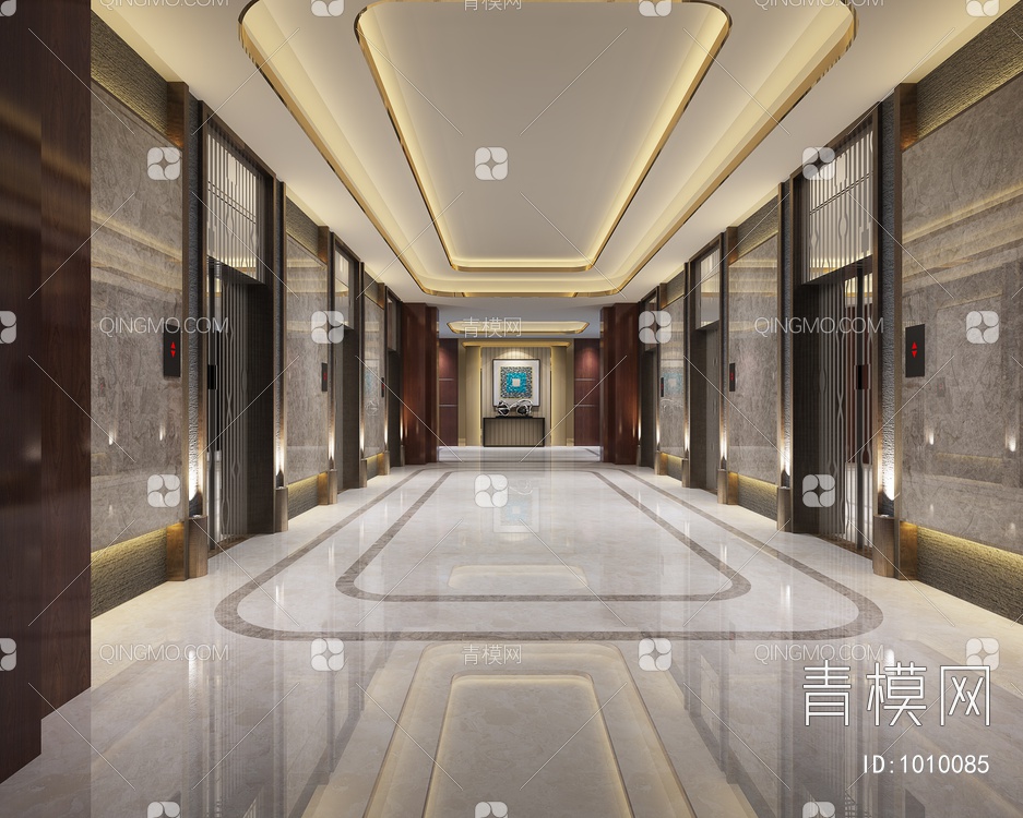 酒店电梯间3D模型下载【ID:1010085】