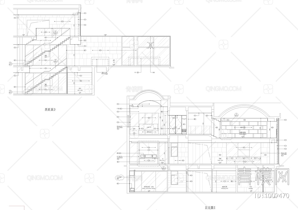 梁志天大型天家居空间办公施工图【ID:1009470】