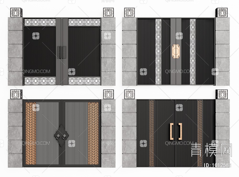 庭院门SU模型下载【ID:1012581】