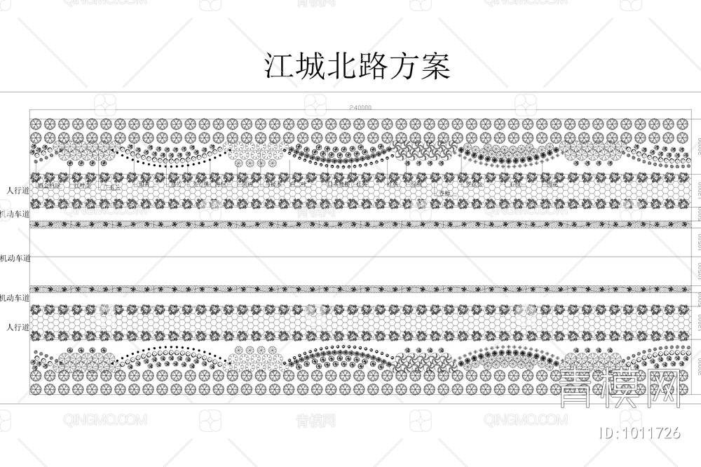 道路绿化设计图纸【ID:1011726】