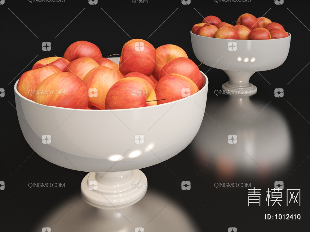 苹果果盘3D模型下载【ID:1012410】