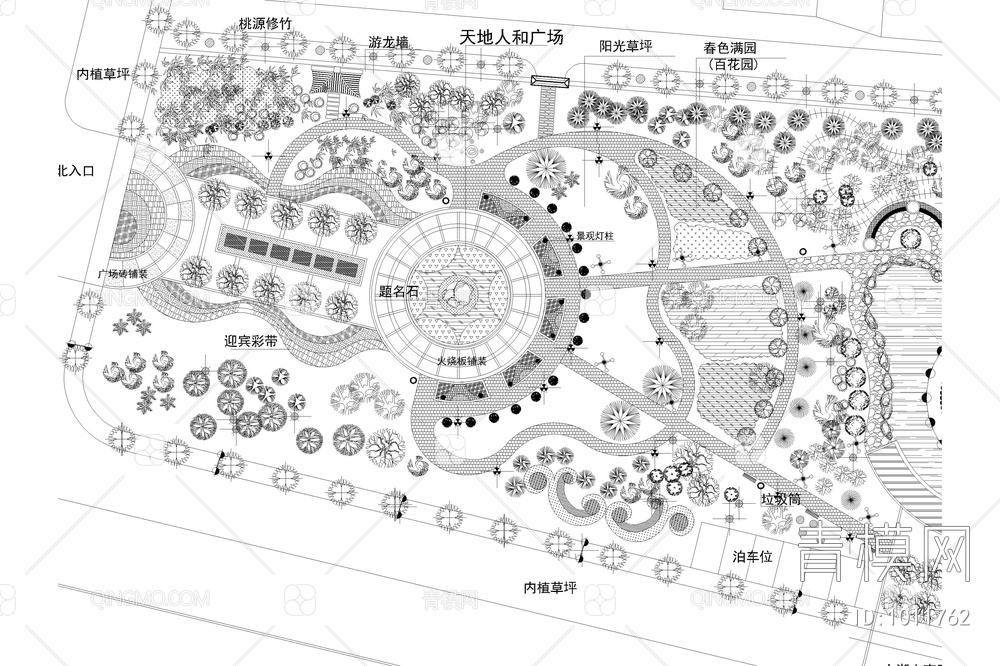楚园规划景观设计平面图【ID:1011762】