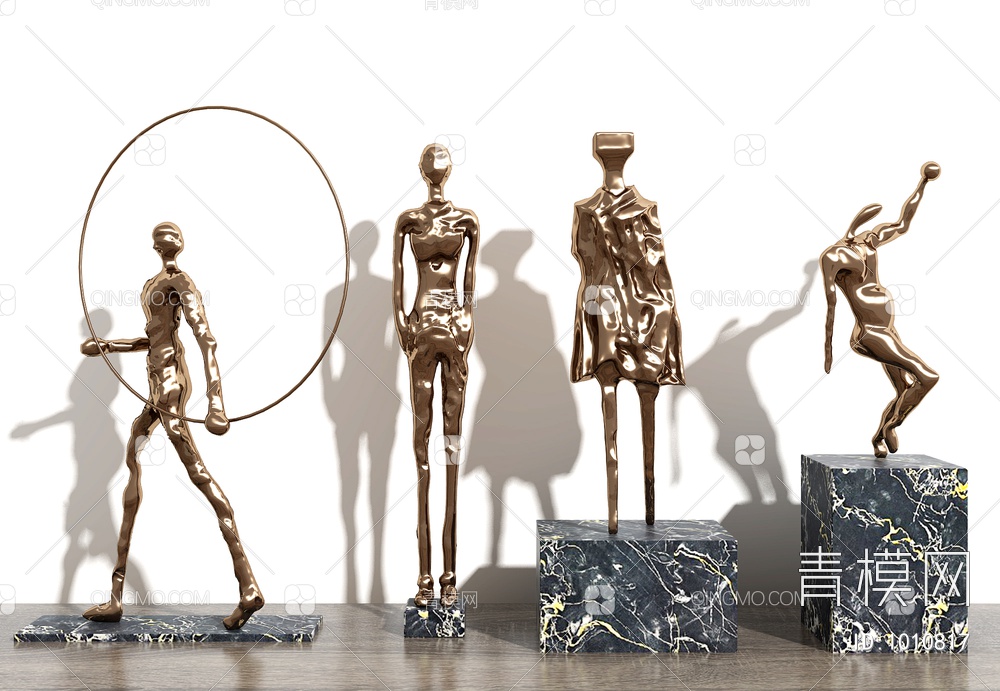人物雕塑雕像摆台艺术品3D模型下载【ID:1010817】