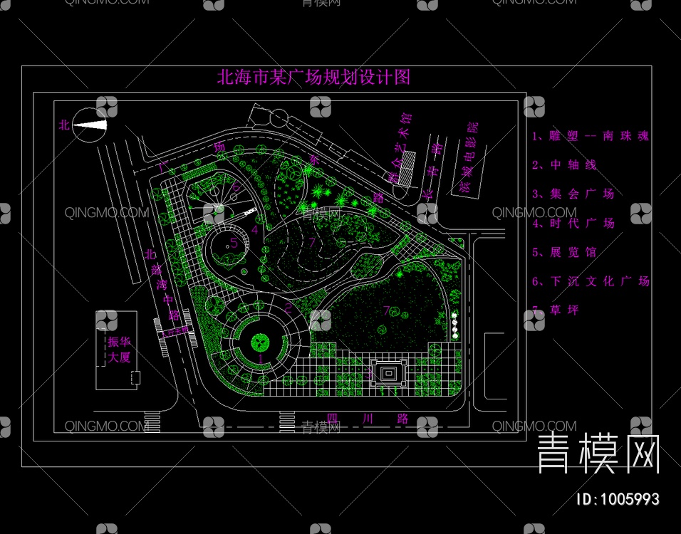 某广场规划设计图纸【ID:1005993】