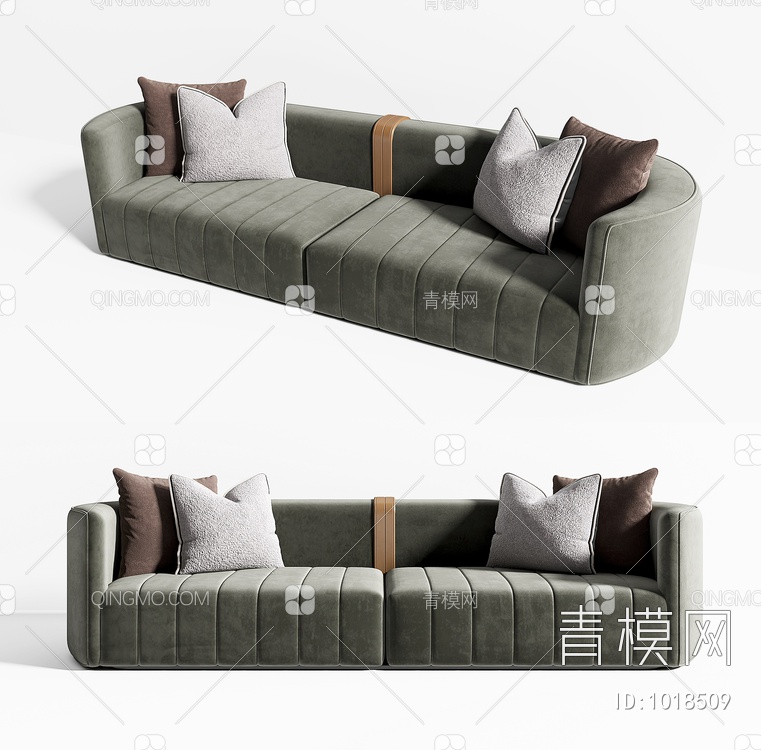 双人沙发3D模型下载【ID:1018509】