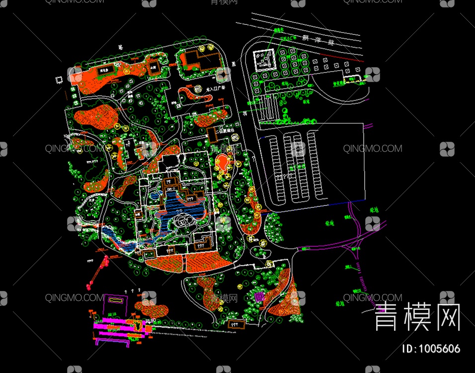 某公园及儿童公园整体规划图【ID:1005606】