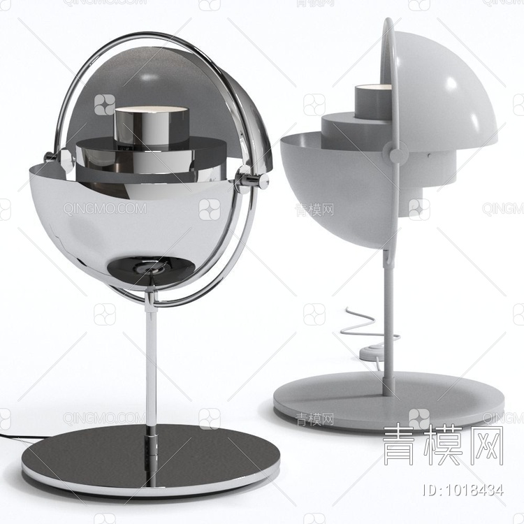 Multi Lite Table Lamp金属台灯3D模型下载【ID:1018434】