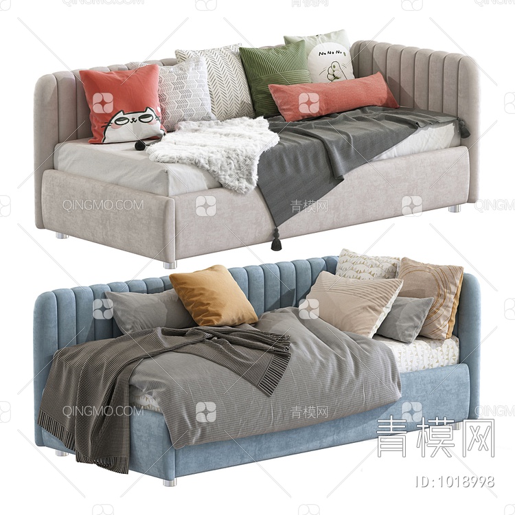 sofa bed 沙发床3D模型下载【ID:1018998】