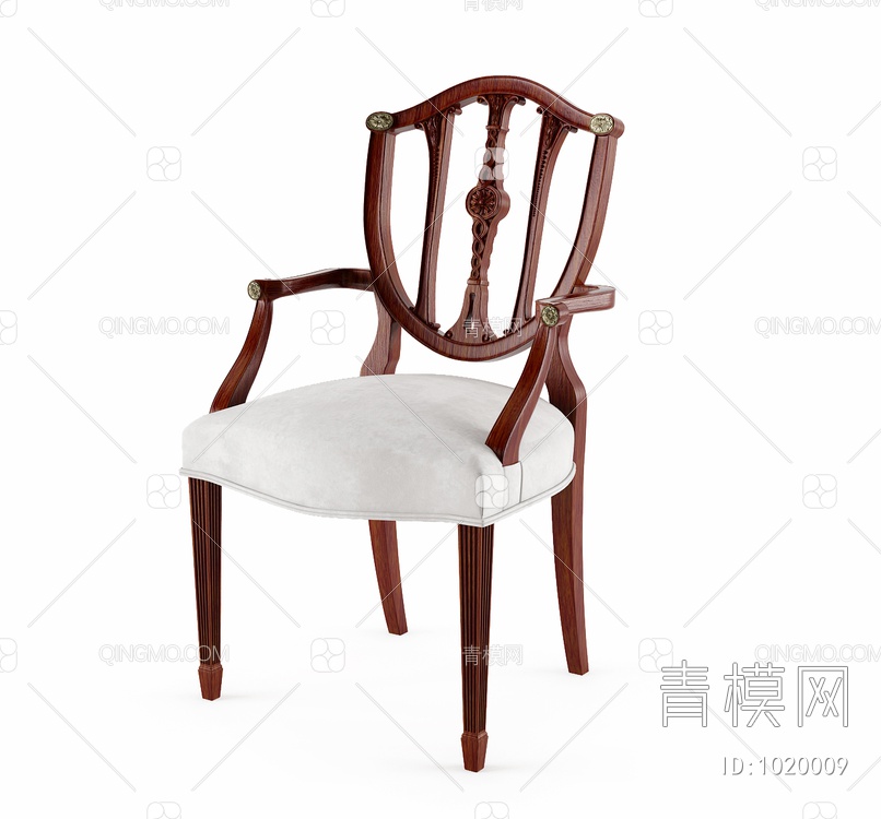 餐椅3D模型下载【ID:1020009】