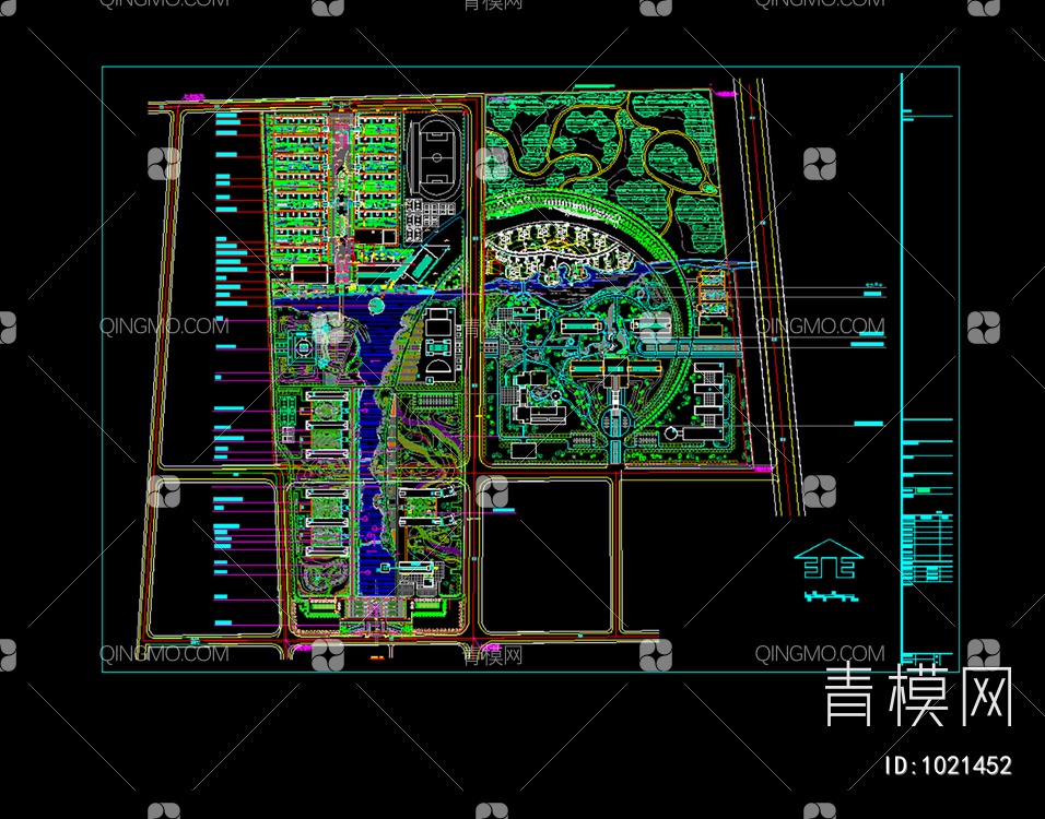 学院规划图纸【ID:1021452】