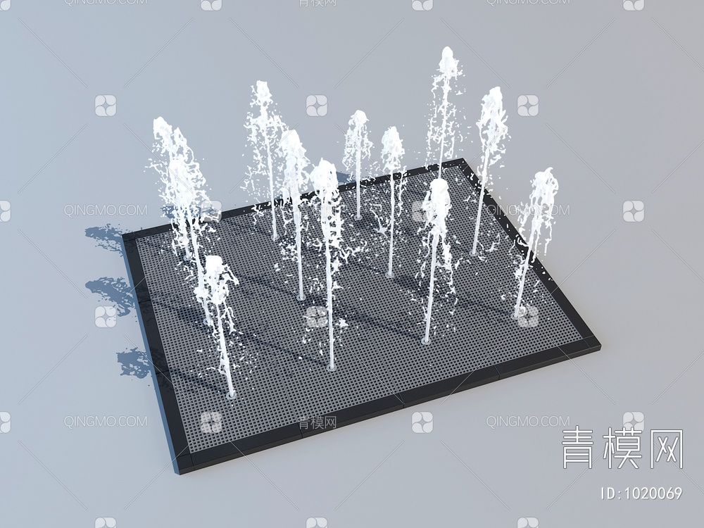 喷泉 水池 水景3D模型下载【ID:1020069】