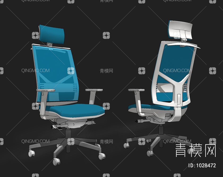 办公椅SU模型下载【ID:1028472】