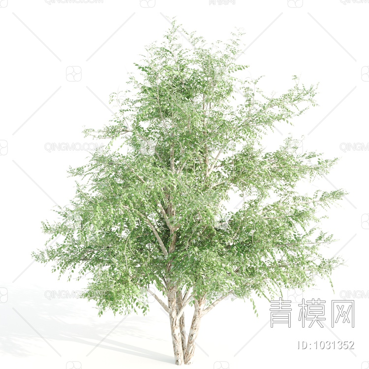 户外绿树3D模型下载【ID:1031352】