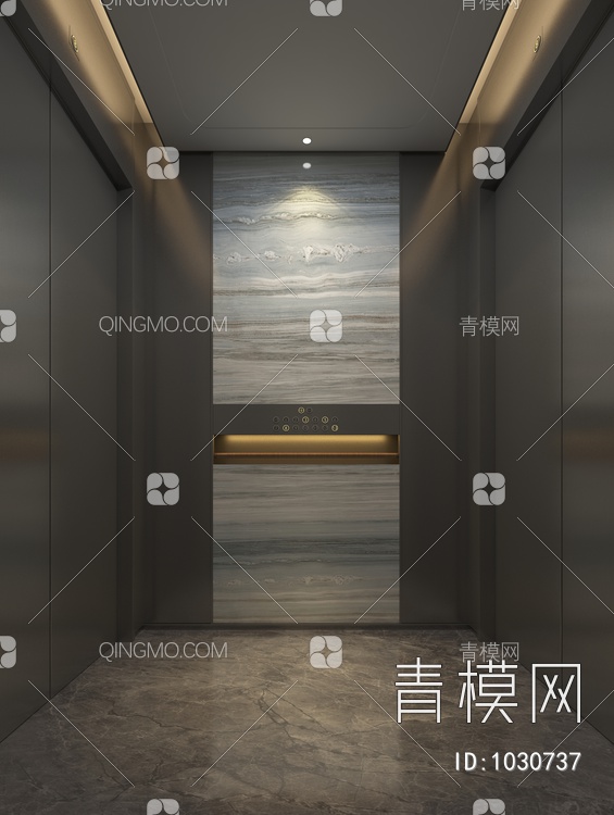 电梯轿厢3D模型下载【ID:1030737】