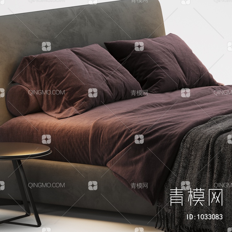 Molteni&C Greenwich Bed 双人床3D模型下载【ID:1033083】