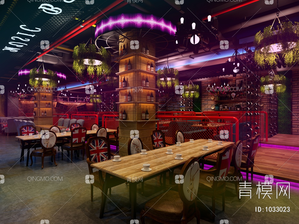 餐厅3D模型下载【ID:1033023】