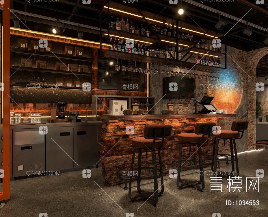 酒吧3D模型下载【ID:1034553】