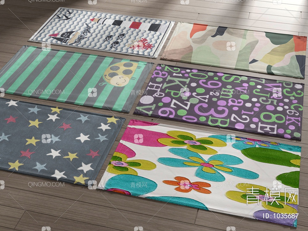 儿童地毯3D模型下载【ID:1035687】