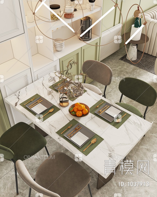 客餐厅3D模型下载【ID:1037913】