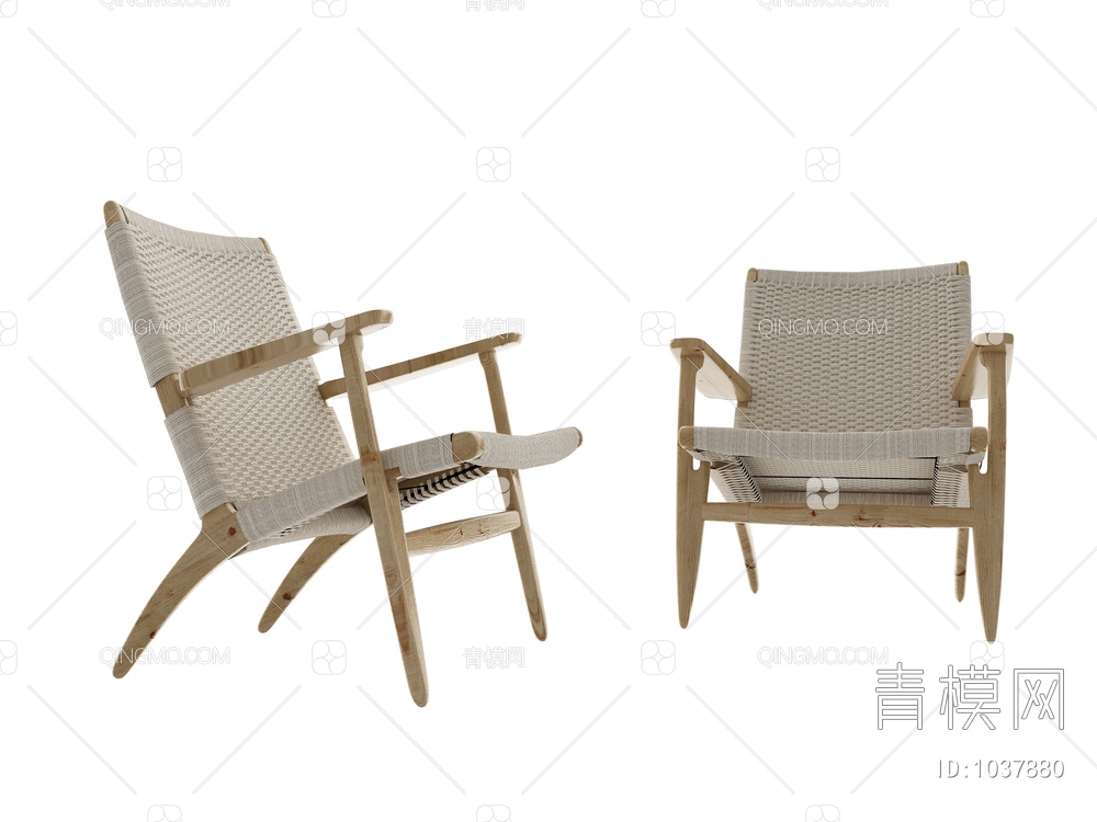 休闲椅餐椅3D模型下载【ID:1037880】