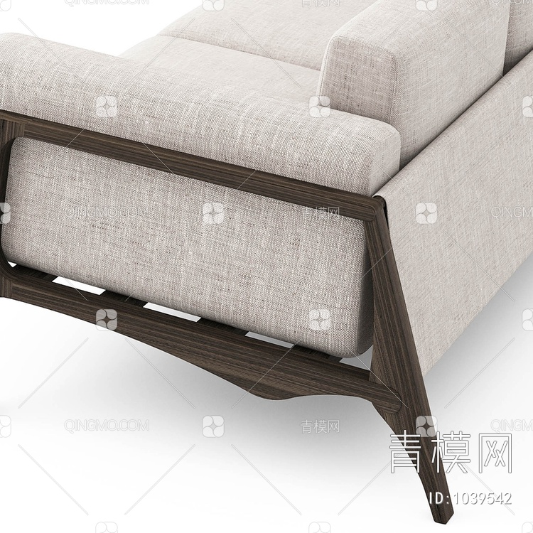 三人沙发3D模型下载【ID:1039542】